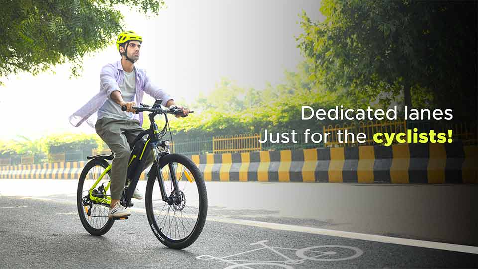 Cycling Lanes in India - Another Plus for E-cyclists