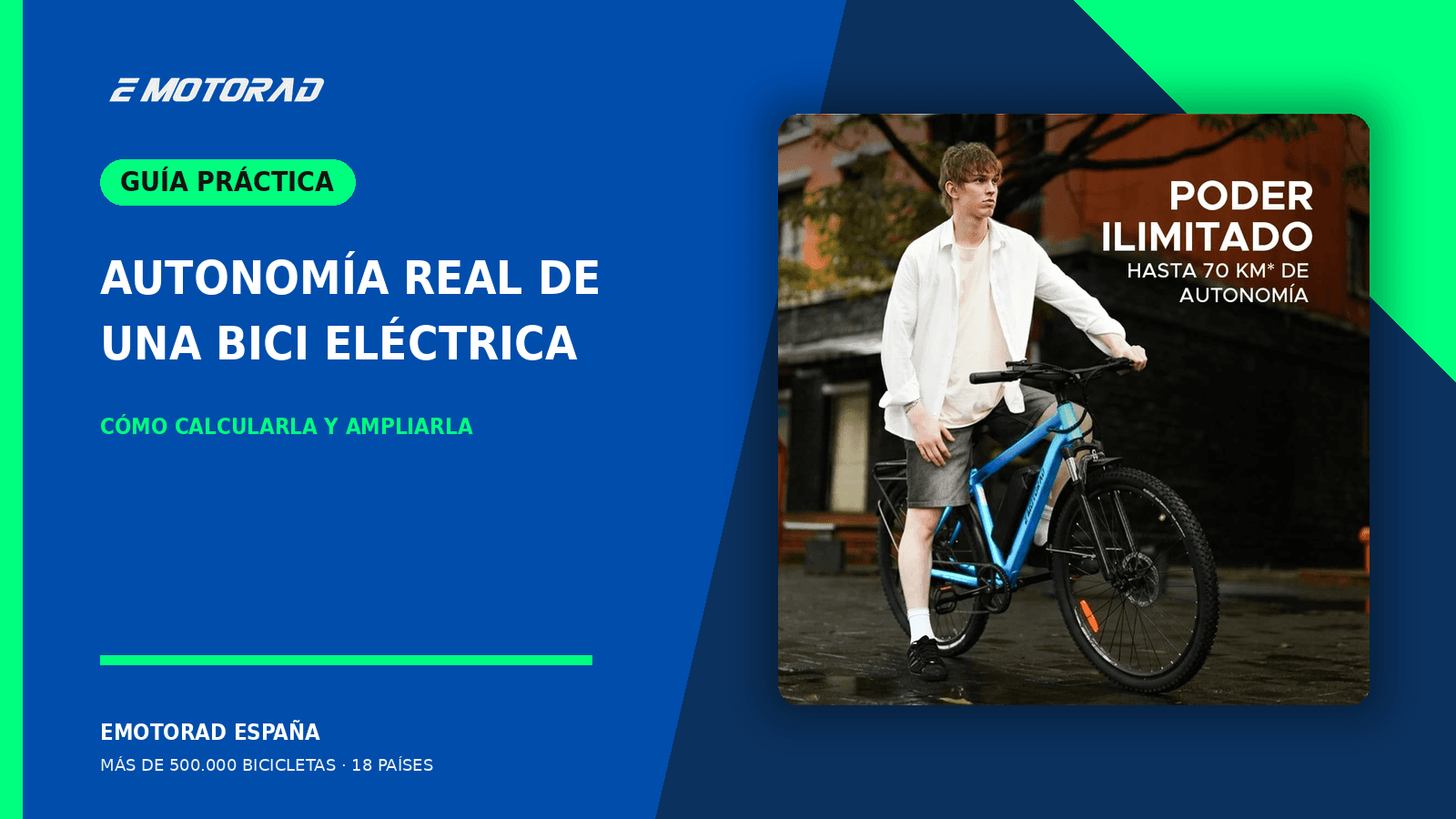Autonomía real de una bicicleta eléctrica: cómo calcularla y ampliarla
