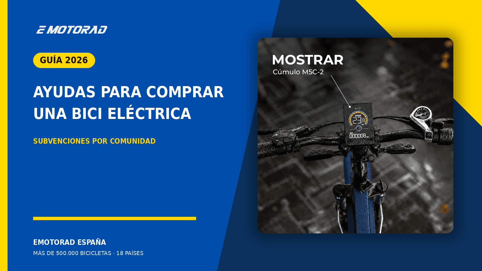 Ayudas y subvenciones para comprar una bicicleta eléctrica en España en 2026