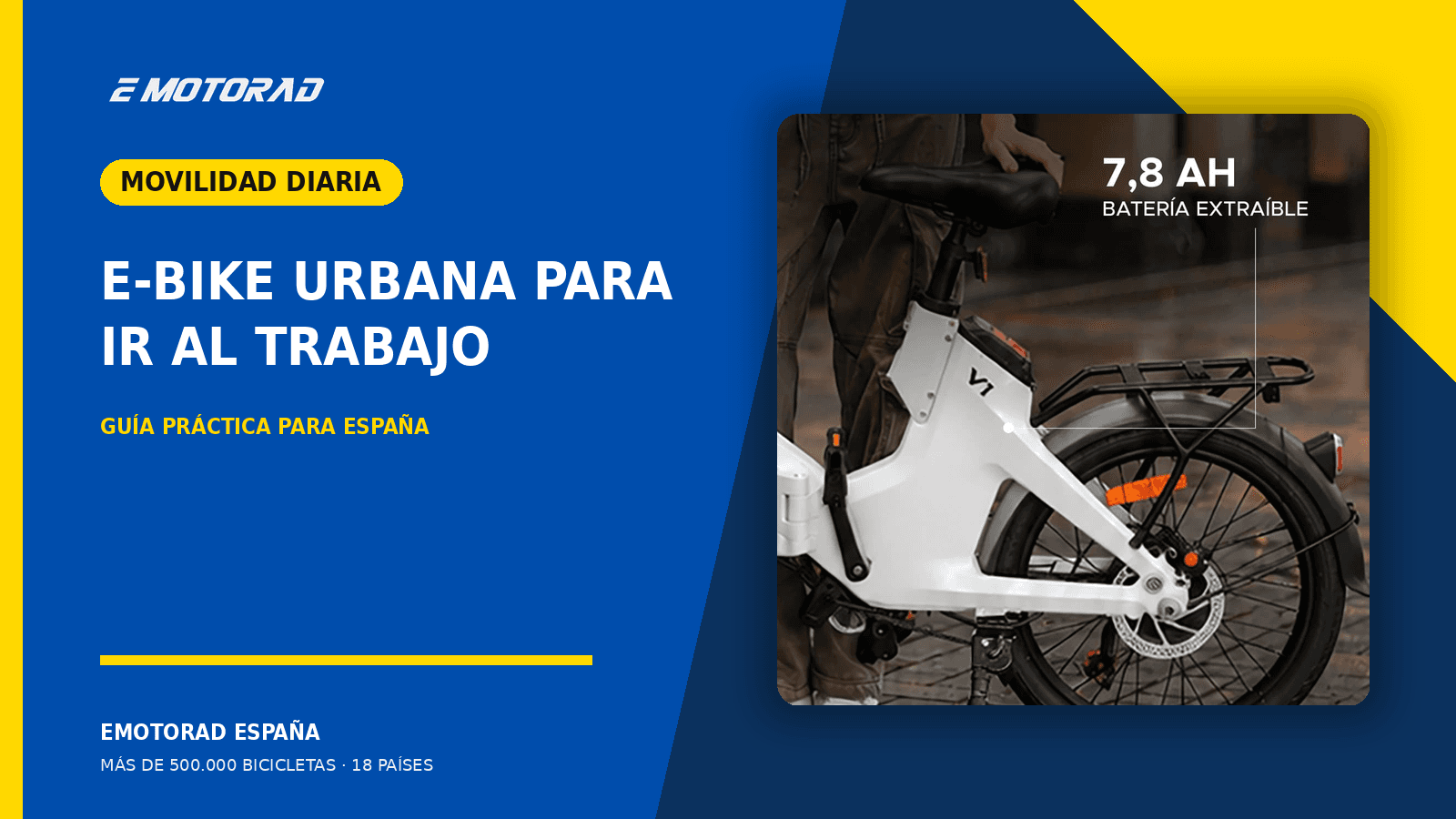 Bicicleta eléctrica urbana para ir al trabajo: guía práctica para España