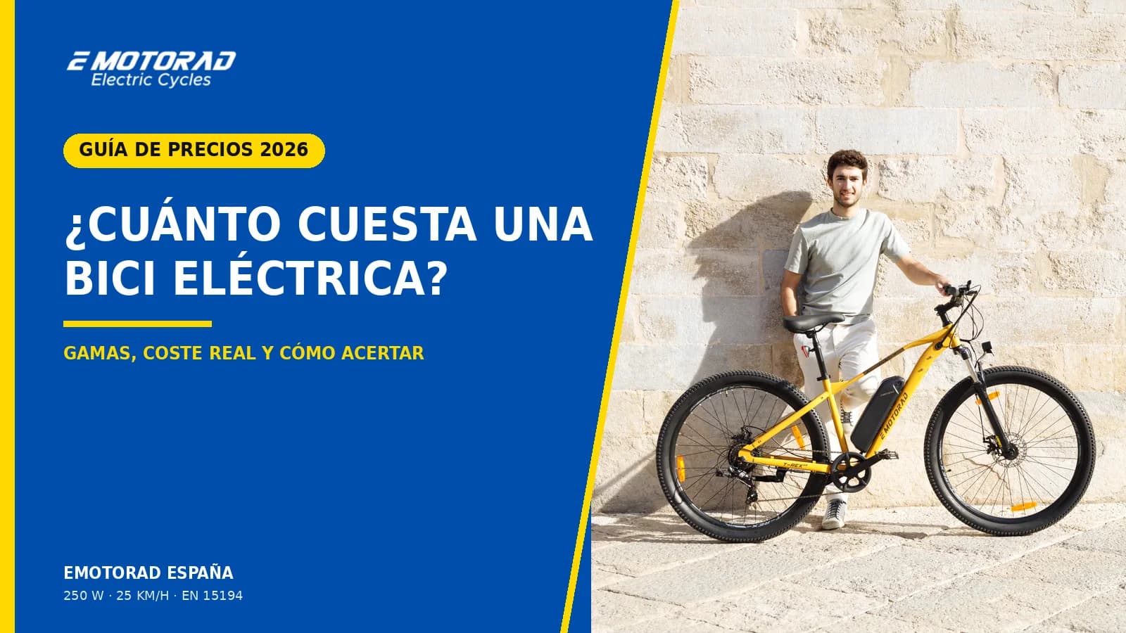 ¿Cuánto cuesta una bicicleta eléctrica? Precios y gamas en 2026