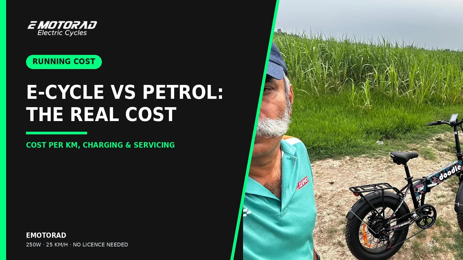 Electric Cycle vs Petrol Bike or Scooter: The Real Running Cost