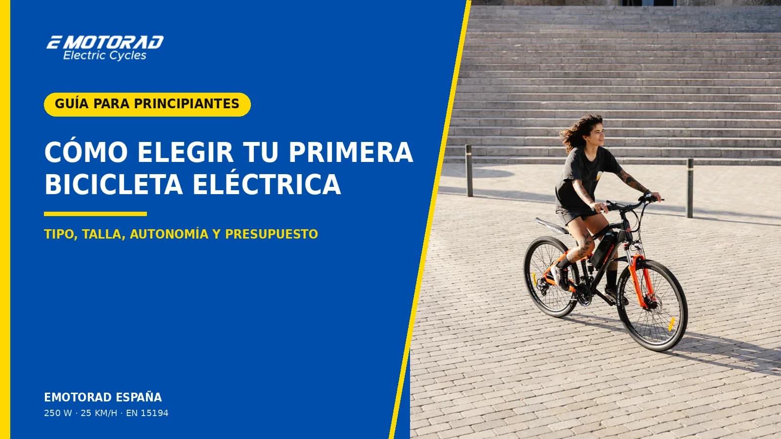 Cómo elegir tu primera bicicleta eléctrica: guía por altura, uso y talla