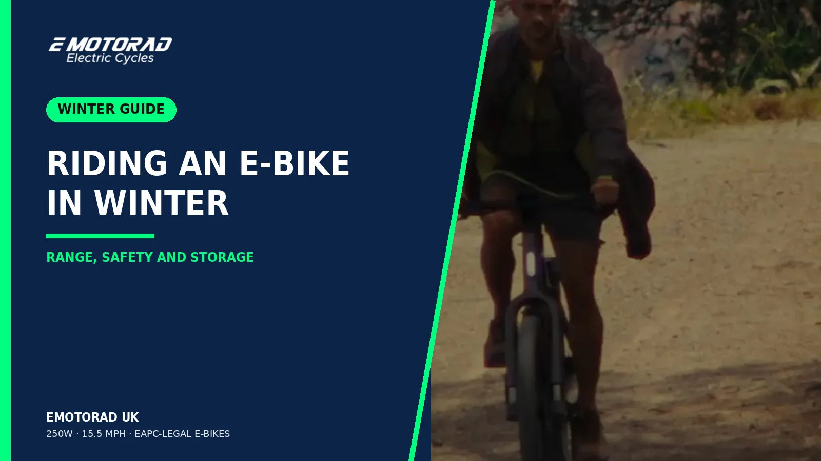 Riding an E-Bike in Winter: Range, Safety and Storage