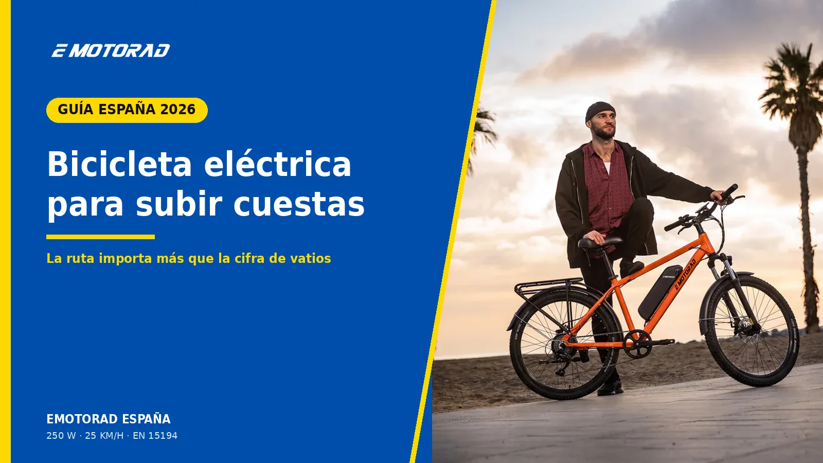 Bicicleta eléctrica para subir cuestas: cómo elegirla y qué EMotorad probar en España