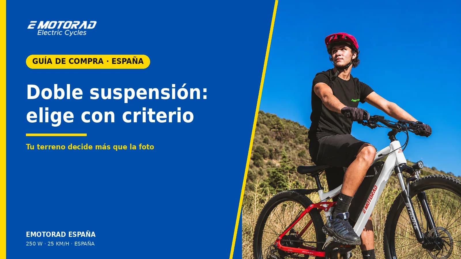 Bicicleta eléctrica de doble suspensión: cuándo merece la pena en España