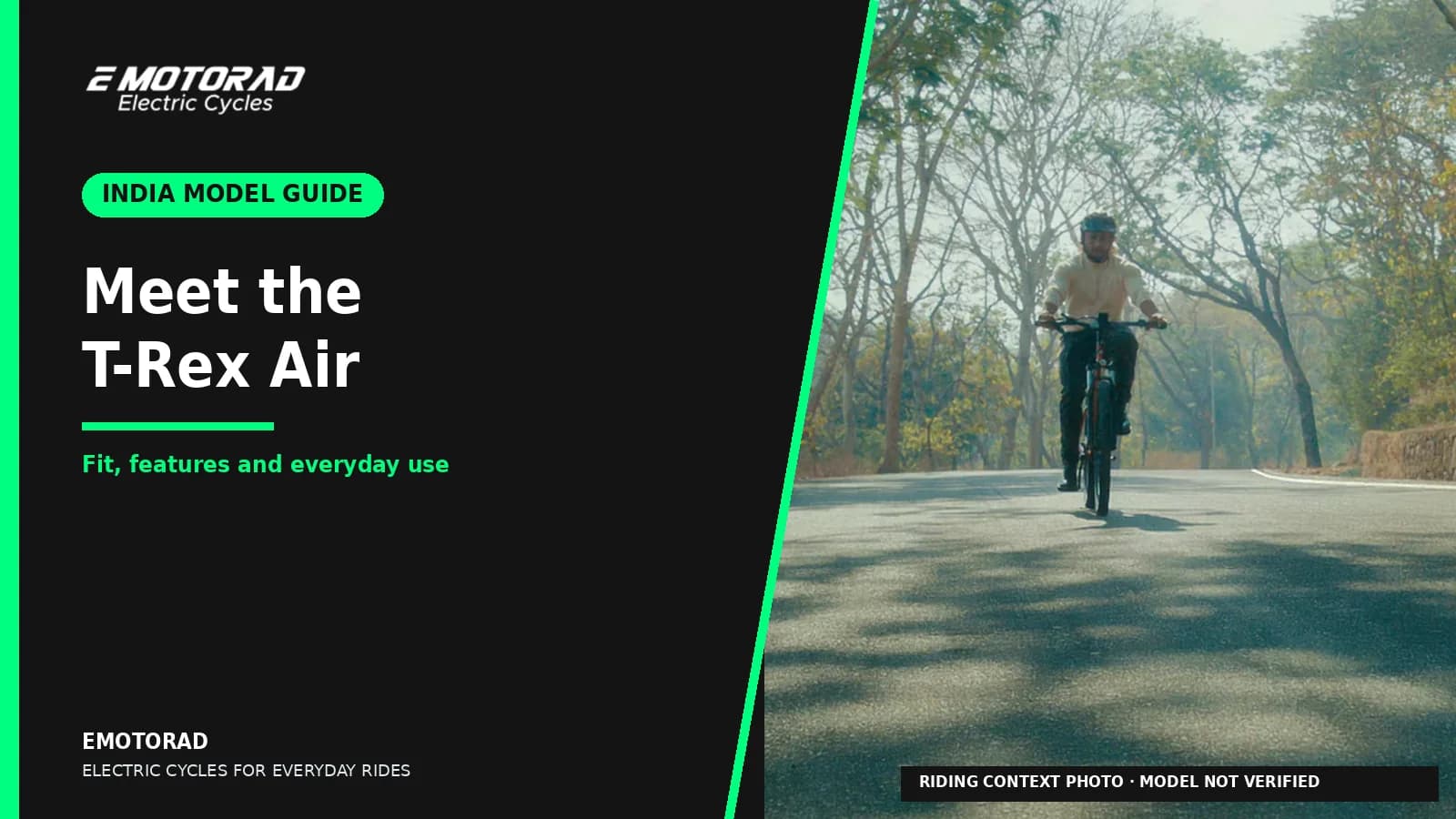 EMotorad T-Rex Air Electric Cycle: India Guide to Fit, Features and Everyday Use