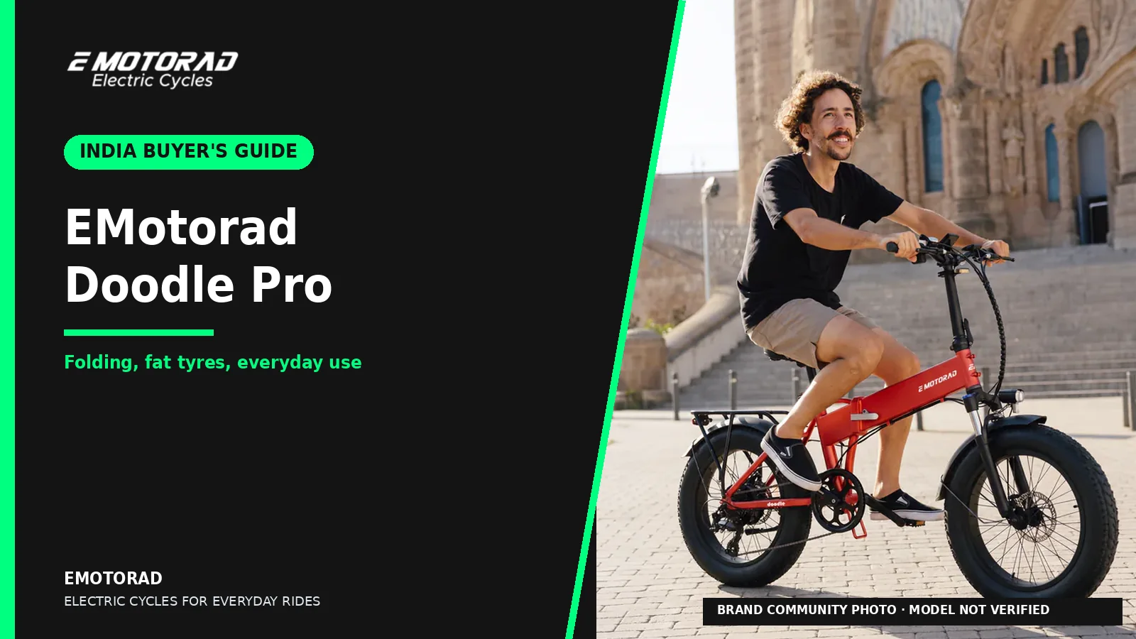 EMotorad Doodle Pro Electric Cycle: India Guide to Folding, Fat Tyres and Everyday Use