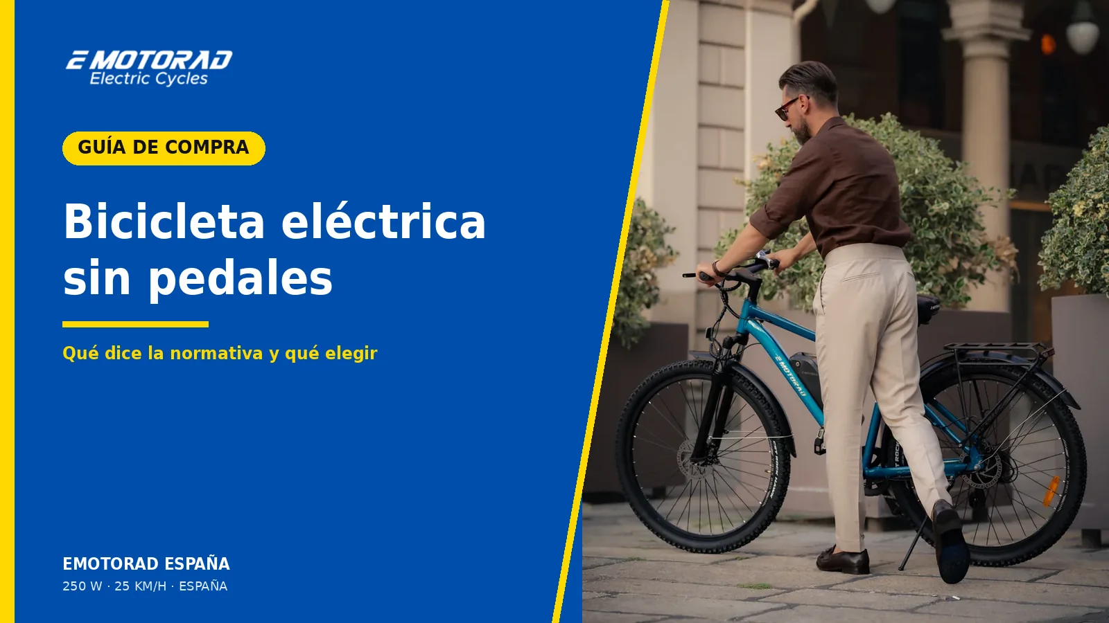 Bicicleta eléctrica sin pedales: qué dice la normativa y qué opciones hay en España