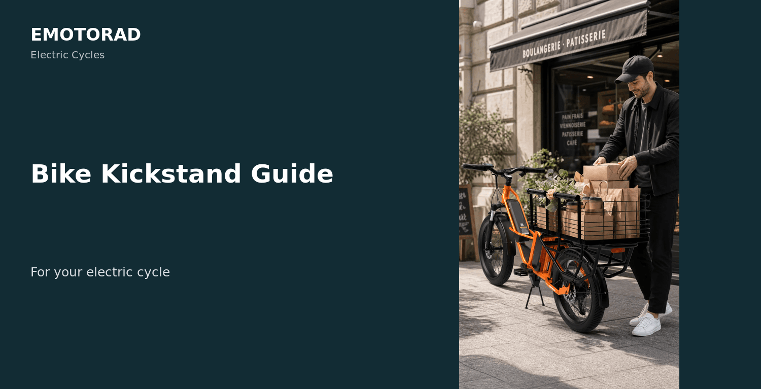 Bike Kickstands in the UK: Choosing and Fitting One for Your Electric Bike