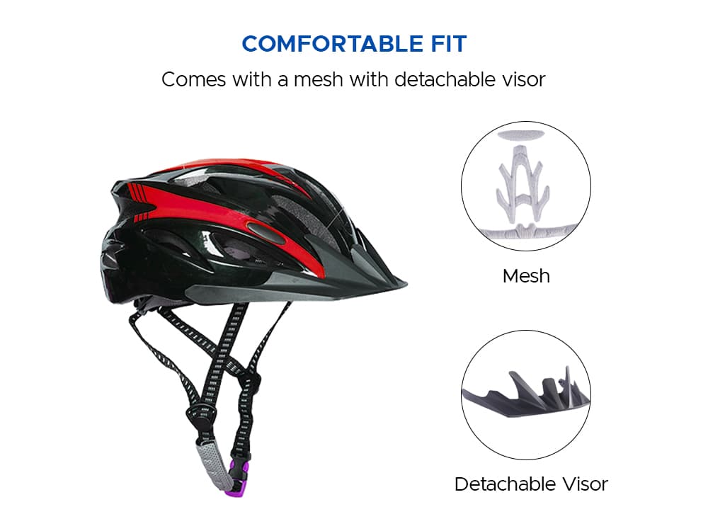 EMotorad LumiSafe in Black Red