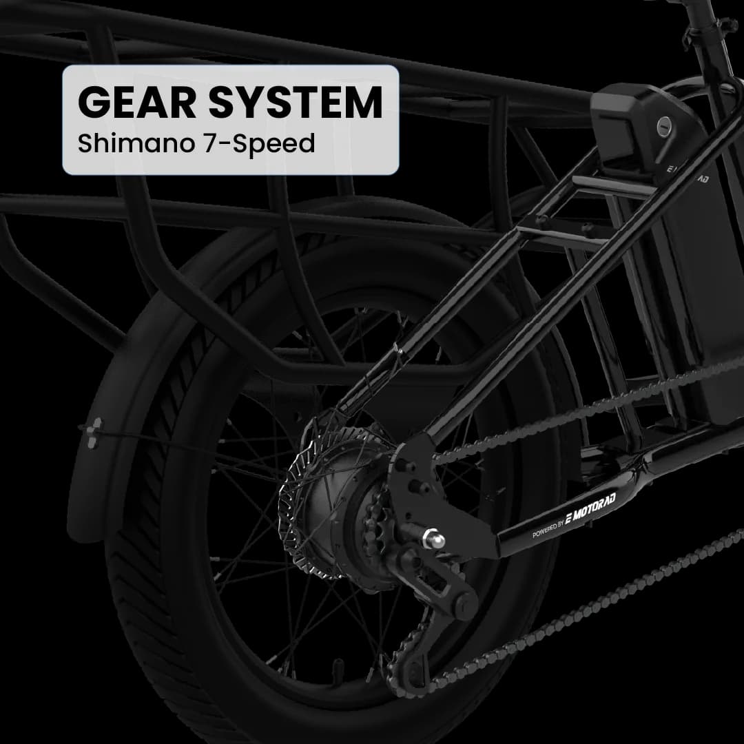 EMotorad Cargo G1 in Black