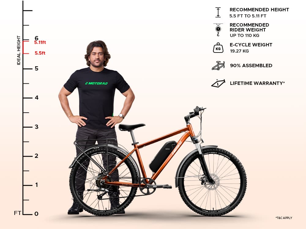 EMotorad T-Rex Pro in Flame Orange